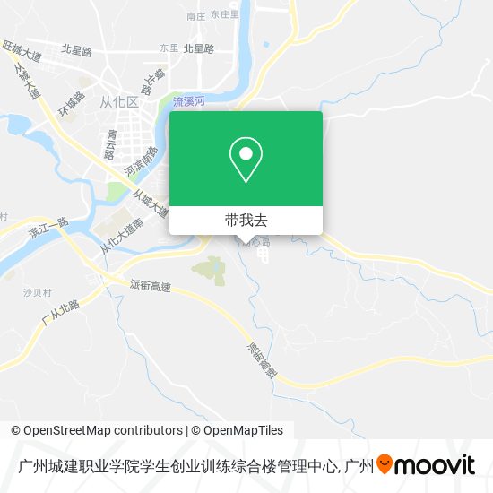广州城建职业学院学生创业训练综合楼管理中心地图