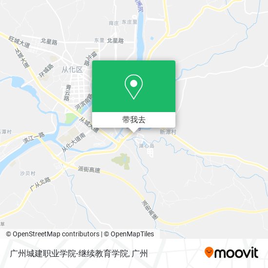 广州城建职业学院-继续教育学院地图