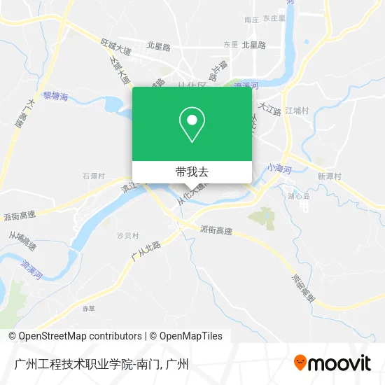 广州工程技术职业学院-南门地图