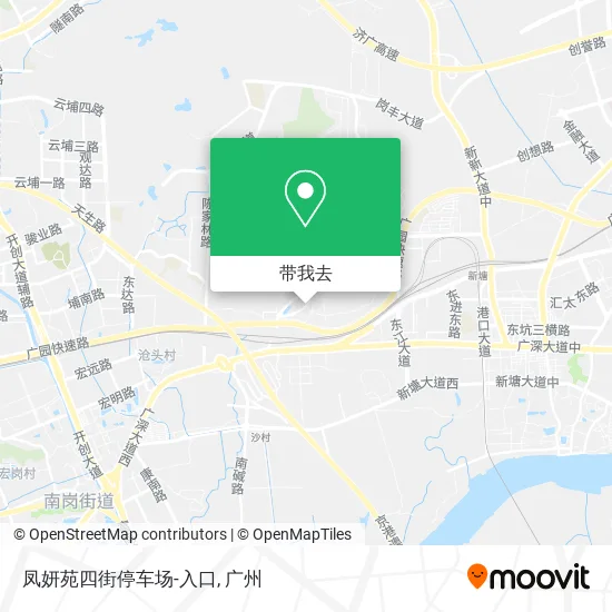 凤妍苑四街停车场-入口地图