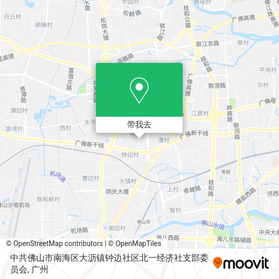 中共佛山市南海区大沥镇钟边社区北一经济社支部委员会地图