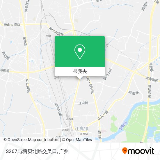 S267与塘贝北路交叉口地图