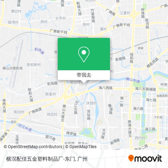 横滘配佳五金塑料制品厂-东门地图