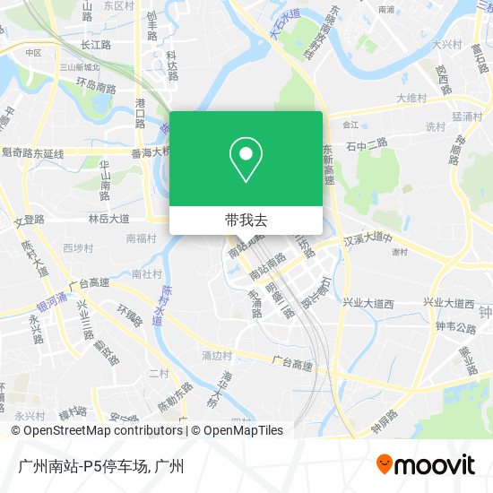 广州南站-P5停车场地图