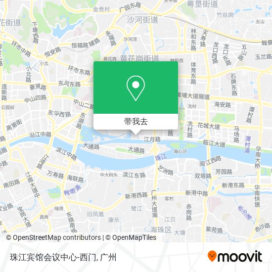 珠江宾馆会议中心-西门地图