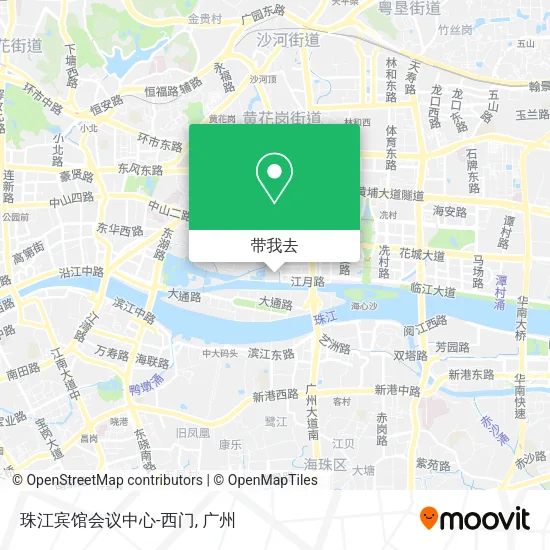 珠江宾馆会议中心-西门地图