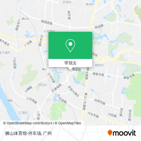 狮山体育馆-停车场地图