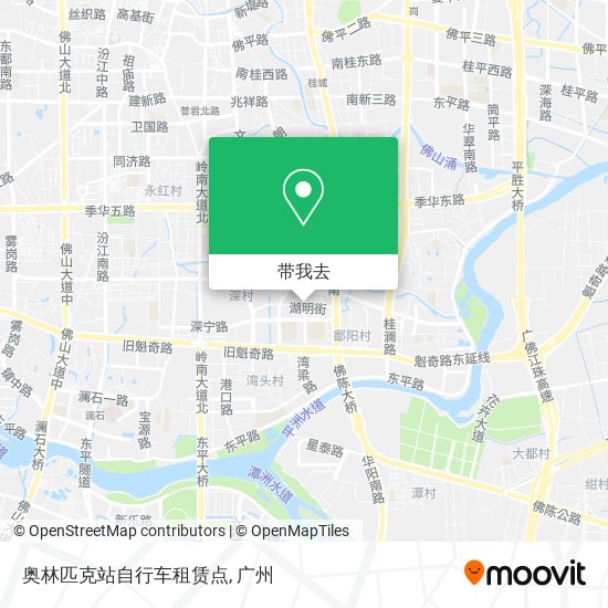 奥林匹克站自行车租赁点地图