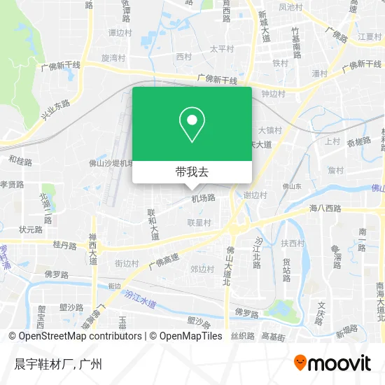 晨宇鞋材厂地图