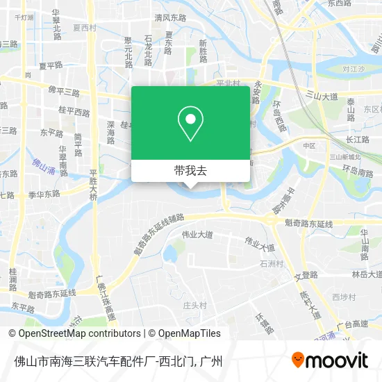 佛山市南海三联汽车配件厂-西北门地图