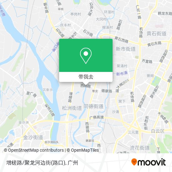 增槎路/聚龙河边街(路口)地图