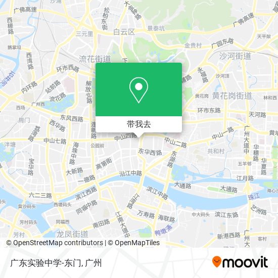 广东实验中学-东门地图