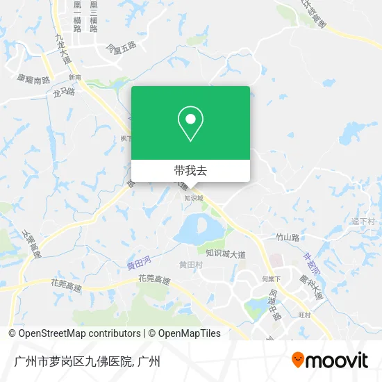 广州市萝岗区九佛医院地图