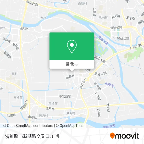 济虹路与新基路交叉口地图