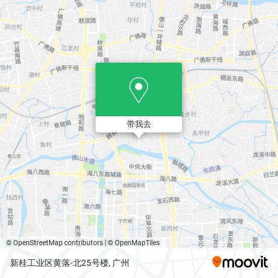 新桂工业区黄落-北25号楼地图