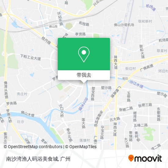 南沙湾渔人码浴美食城地图