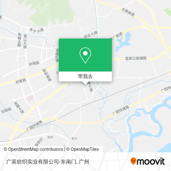 广英纺织实业有限公司-东南门地图