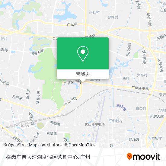 横岗广佛大浩湖度假区营销中心地图