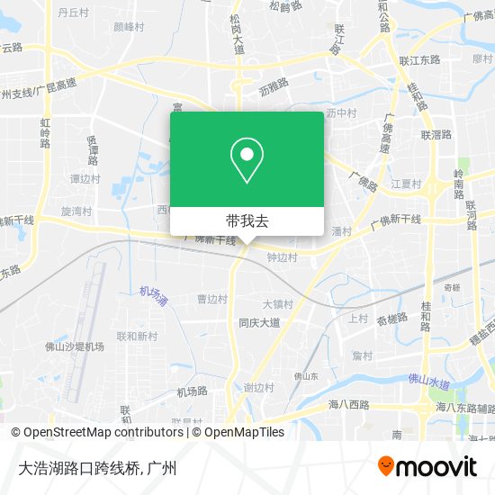 大浩湖路口跨线桥地图