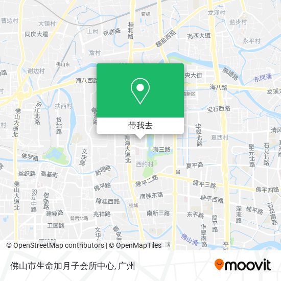 佛山市生命加月子会所中心地图