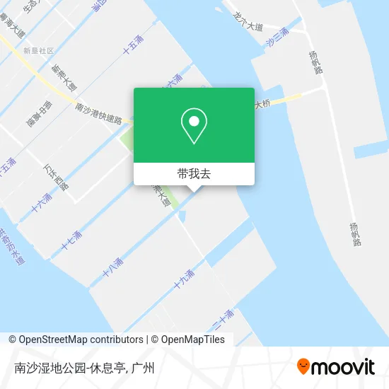 南沙湿地公园-休息亭地图