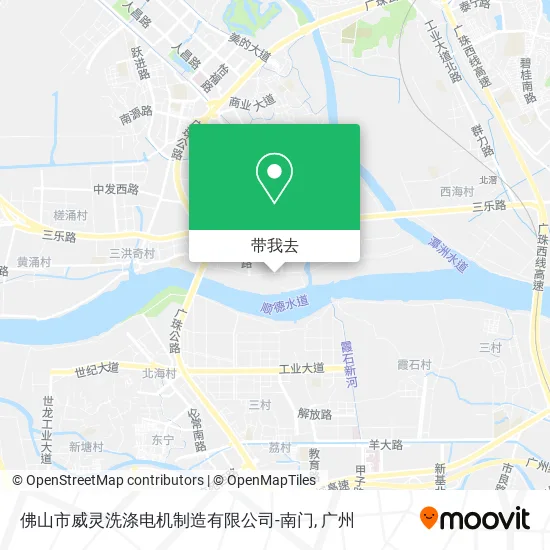 佛山市威灵洗涤电机制造有限公司-南门地图