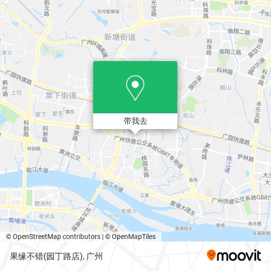 果缘不错(园丁路店)地图