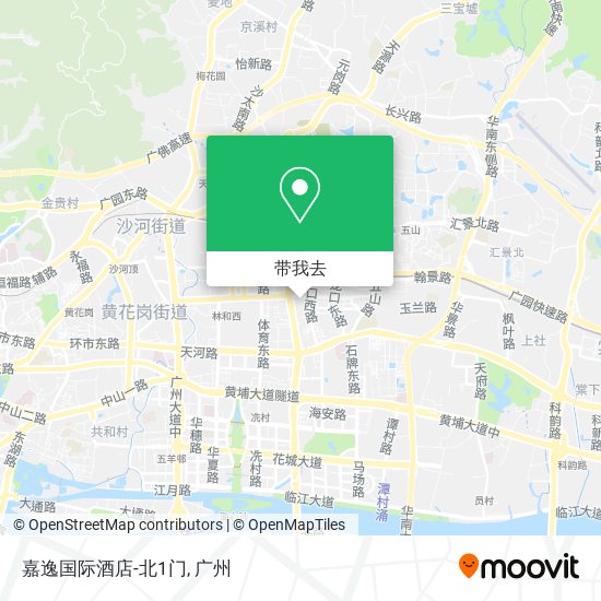 嘉逸国际酒店-北1门地图