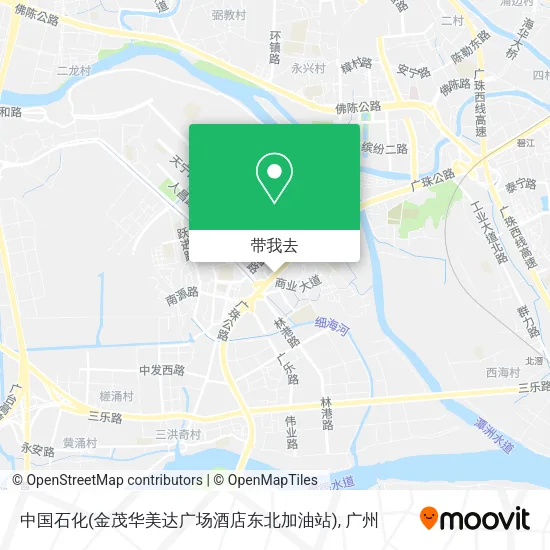 中国石化(金茂华美达广场酒店东北加油站)地图
