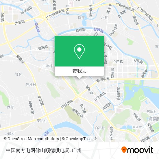 中国南方电网佛山顺德供电局地图