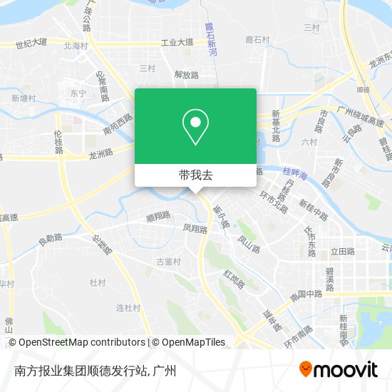 南方报业集团顺德发行站地图
