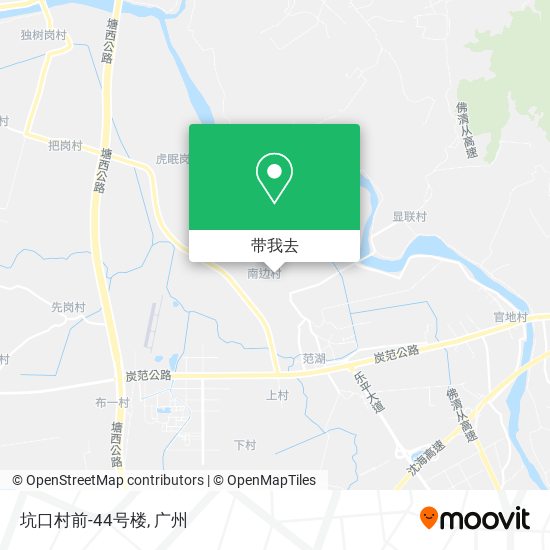 坑口村前-44号楼地图