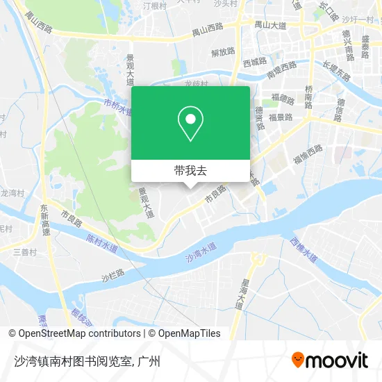 沙湾镇南村图书阅览室地图