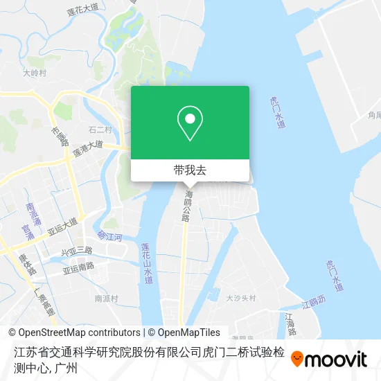 江苏省交通科学研究院股份有限公司虎门二桥试验检测中心地图