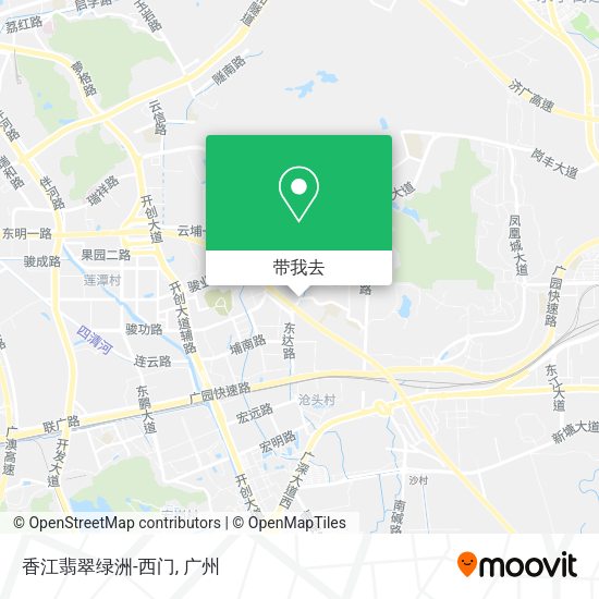 香江翡翠绿洲-西门地图