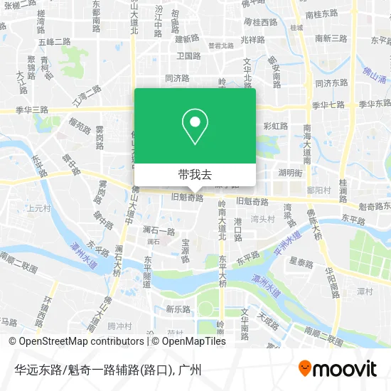 华远东路/魁奇一路辅路(路口)地图