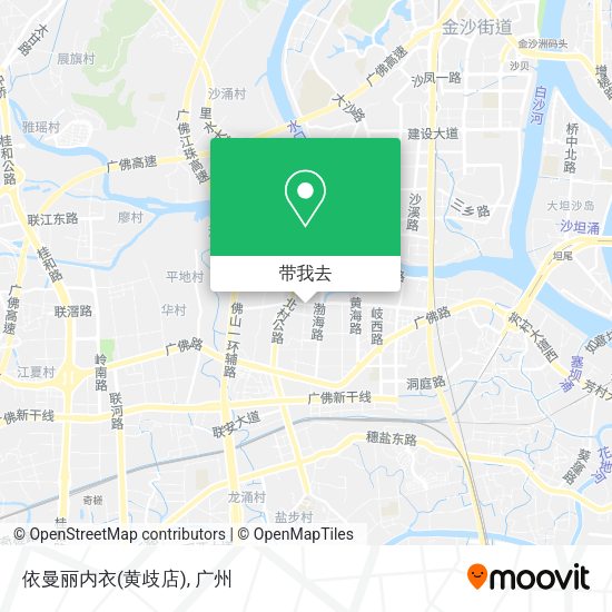 依曼丽内衣(黄歧店)地图