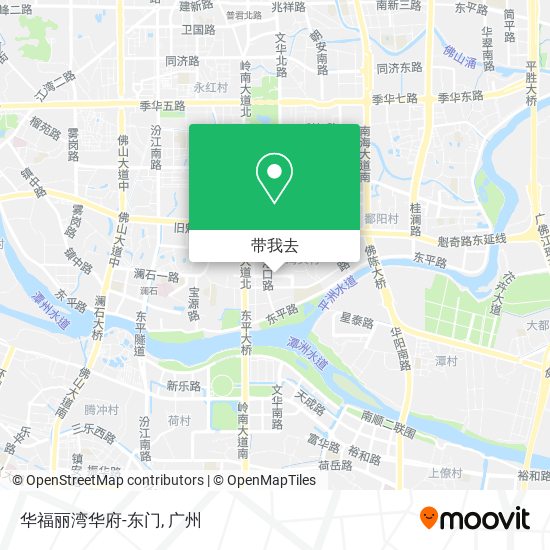 华福丽湾华府-东门地图