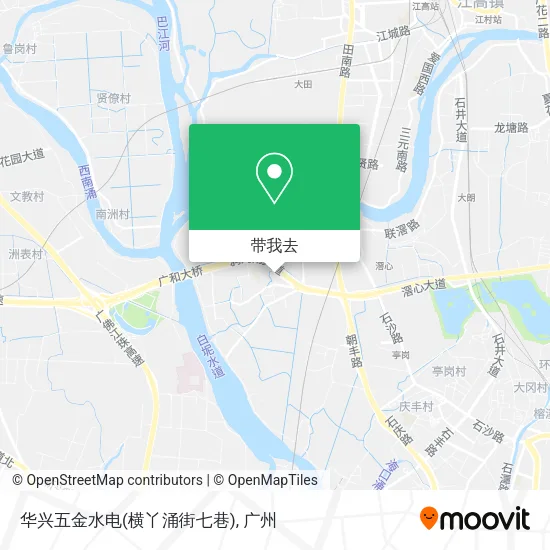 华兴五金水电(横丫涌街七巷)地图