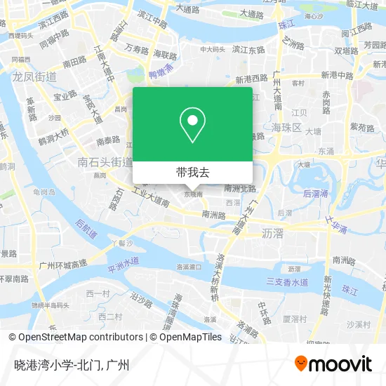 晓港湾小学-北门地图