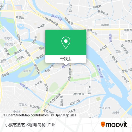 小溪艺塾艺术咖啡简餐地图