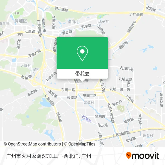 广州市火村家禽深加工厂-西北门地图