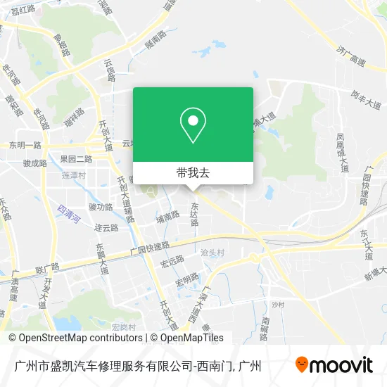 广州市盛凯汽车修理服务有限公司-西南门地图