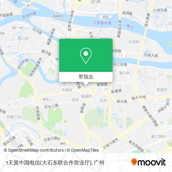 t天翼中国电信(大石东联合作营业厅)地图