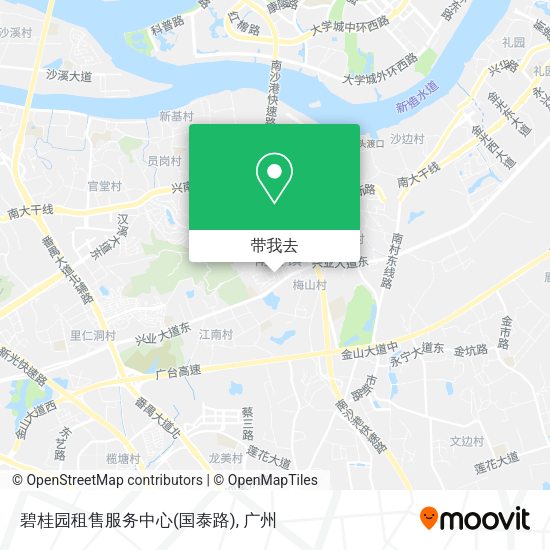 碧桂园租售服务中心(国泰路)地图