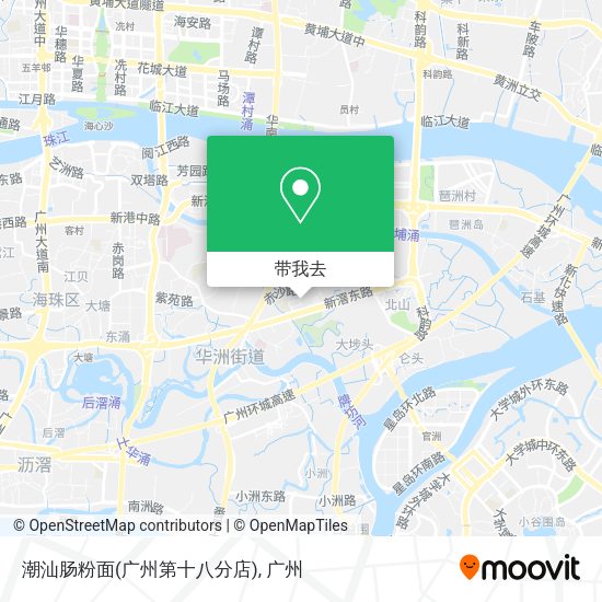 潮汕肠粉面(广州第十八分店)地图
