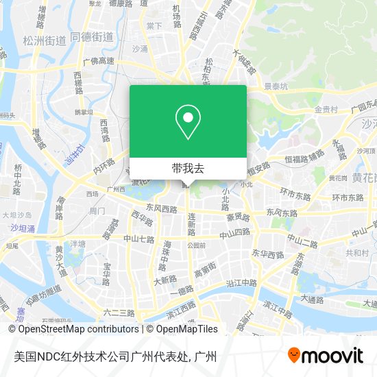 美国NDC红外技术公司广州代表处地图