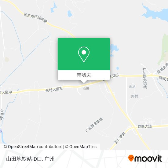 山田地铁站-D口地图