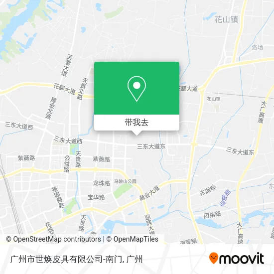 广州市世焕皮具有限公司-南门地图