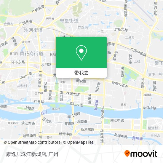 康逸居珠江新城店地图